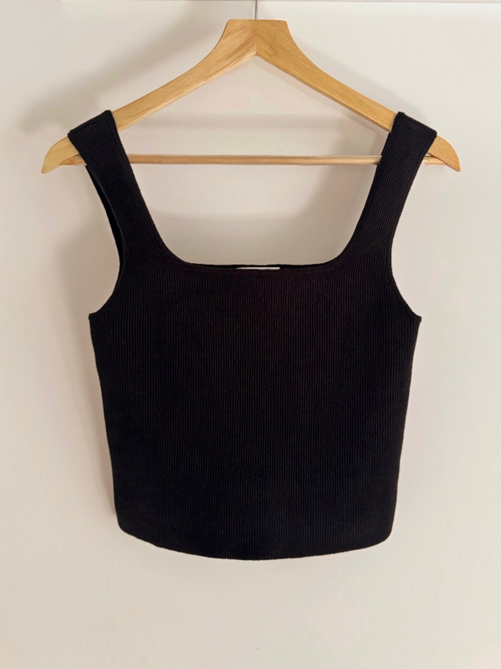 Reformation Julia Ribbed Sweater Tank Black Size S